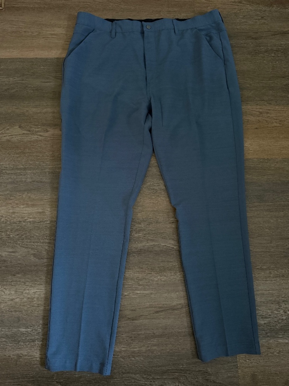 BYLT Premium Basics Kinetic Pant 2.0 men's size 40 pleated blue gray athleisure